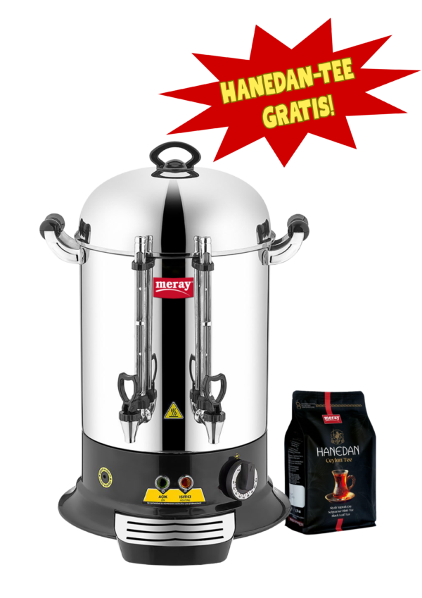 MERAY Elektr Teemaschine Teebereiter Teeautomat Samowar Kessel 160 Tassen – 15 L